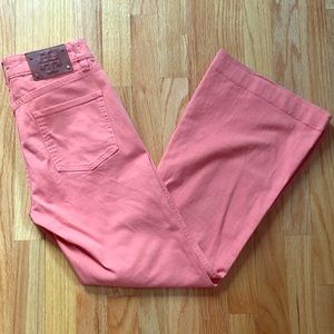 Tory Burch Coral colored size 26 waist flare jeans